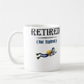 Mug Retired Not Expired Scuba Diving (Gauche)