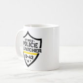 Mug Retired Police Emergency Dispatcher 10-42 (Devant gauche)