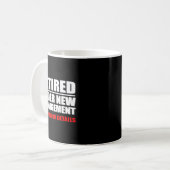 Mug Retired, Under New Management, Funny Retirement Gi (Devant gauche)