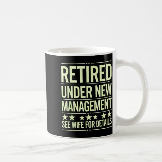 Mug Retirement Art For Men Dad Husband Retired Retirem (Droite)