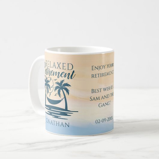 Mug Retirement Beach Hammock (Devant gauche)