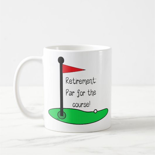 Mug - Retirement: Par for the course (Gauche)