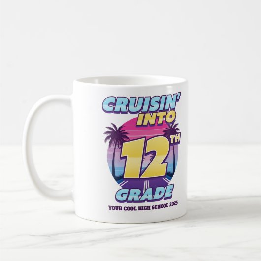 Mug Retour à l'école, 12e année (Gauche)
