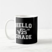 Mug Retour à l'école 5e année Math Enseignant Carré Ra (Gauche)