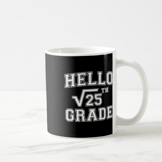 Mug Retour à l'école 5e année Math Enseignant Carré Ra (Droite)