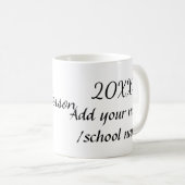 Mug Retour à l'école ajouter nom de l'enseignant année (Devant droit)