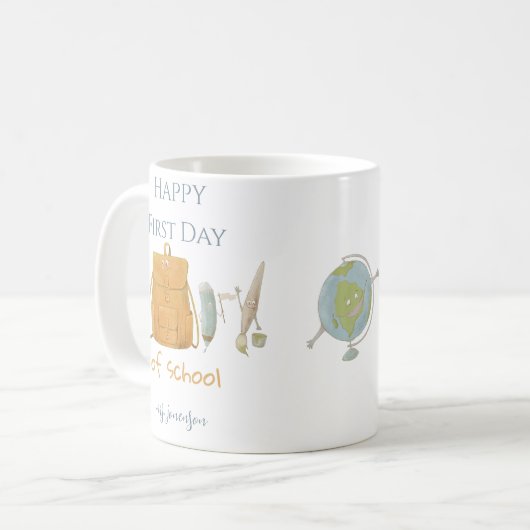 Mug Retour à l'école amis (Devant gauche)