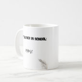 Mug - Retour à l'école Cadeau pour les enseignants (Devant gauche)