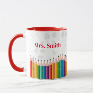 Mug Retour à l'école Café enseignant personnalisé