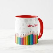 Mug Retour à l'école | Café enseignant personnalisé (Devant droit)