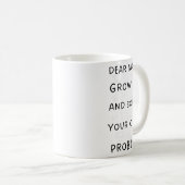 Mug Retour À L'École Citation Math Pour Filles Garçons (Devant droit)