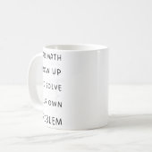Mug Retour À L'École Citation Math Pour Filles Garçons (Devant gauche)