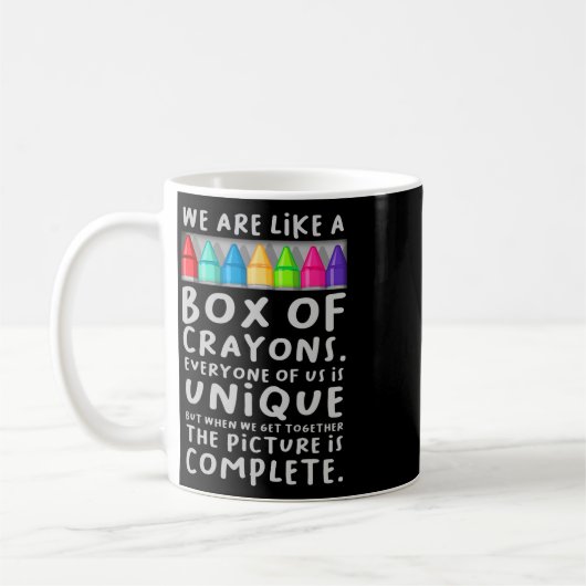 Mug Retour à l'école Enseignant Nous sommes comme une (Gauche)