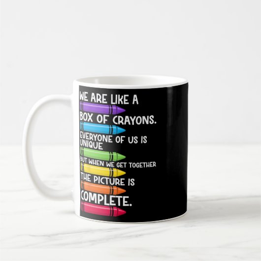 Mug Retour à l'école Enseignant Nous sommes comme une (Gauche)