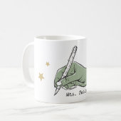 Mug Retour à l'école Enseignants Nom Sage Ecriture Mai (Devant gauche)