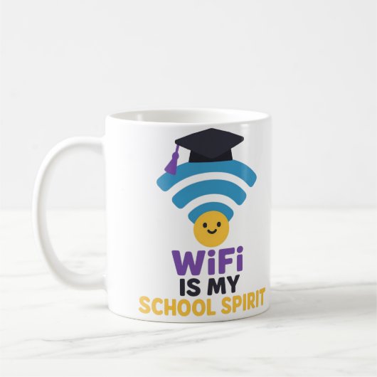 Mug Retour à l'école Funny WiFi Spirit Student (Gauche)
