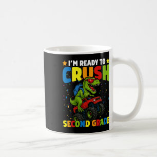 Mug Retour à l'école garçon dinosaure je suis prêt à é
