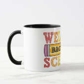 Mug Retour à l'école – Illustration de crayon (Gauche)