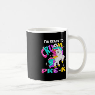 Mug Retour à l'école Je suis prêt à écraser la licorne