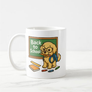 Mug Retour à l'école - jolie Golden Retriever