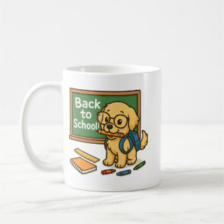 Mug Retour à l'école - jolie Golden Retriever