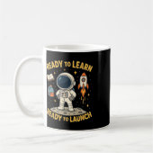 Mug Retour à l'école lancement de fusée spatiale appre (Gauche)