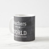 Mug Retour à l'école les enseignants changent la citat (Devant gauche)