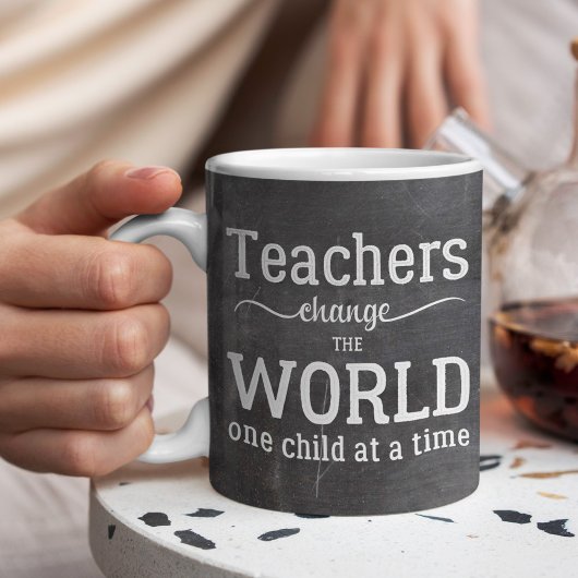 Mug Retour à l'école les enseignants changent la citat