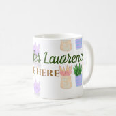 Mug Retour à l'école nom du professeur titre succulent (Devant droit)