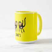 Mug Retour À L'École Petit Singe (Devant droit)