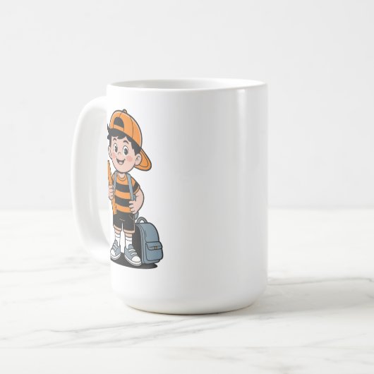 MUG RETOUR À L'ÉCOLE, PRÉPAREZ-VOUS POUR UNE NOUVELLE  (Devant gauche)