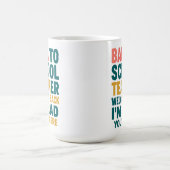 Mug Retour à l'école Professeur Bienvenue Retour Je su (Centre)