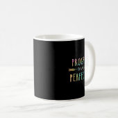 Mug Retour à l'école Progrès Plutôt que Perfection Mot (Devant droit)