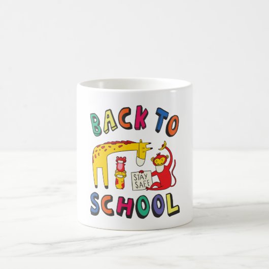 Mug Retour à l'école - Restez en sécurité (Centre)