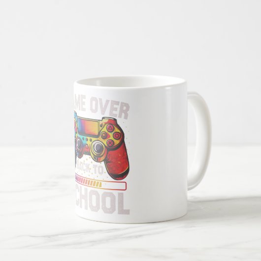 MUG RETOUR À SHOOL JEU SUR (Devant droit)