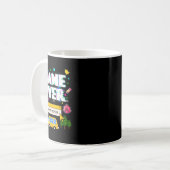 Mug Retour drôle à l'école Gamer rétro Professeur Étud (Devant gauche)