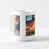 Mug Retour Espace Extérieur Rétro Culture Populaire Mu (Devant gauche)