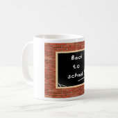 Mug Retourner À L'École Chalkboard (Devant gauche)