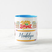 Mug Retourner À L'École Chat Porte Sac À Dos Personnal (Centre)