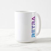 Mug Retra de dégradé (Devant droit)