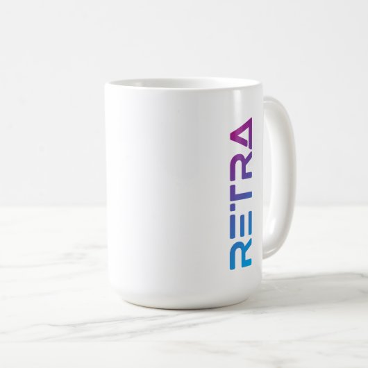 Mug Retra de dégradé (Devant droit)