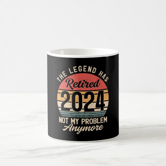 Mug Retraité 2024 Pas mon problème plus (Centre)