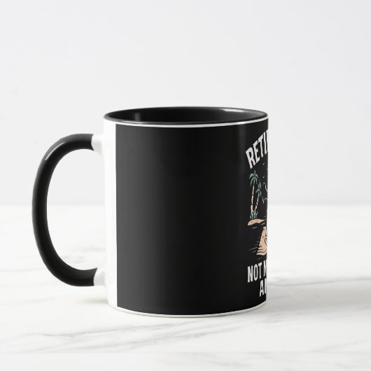 Mug Retraité 2024 Pas mon problème Plus Retraite (Gauche)