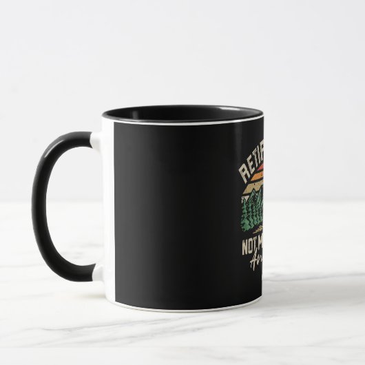 Mug Retraité 2024 Pas mon problème Plus Retraite (Gauche)