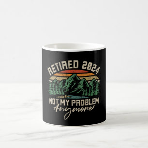 Mug Retraité 2024 Pas mon problème Plus Retraite