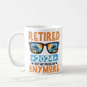 Mug Retraité 2024 Pas mon problème Plus Retraite