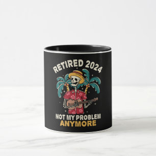 Mug Retraité 2024 Pas mon problème Plus Retraite