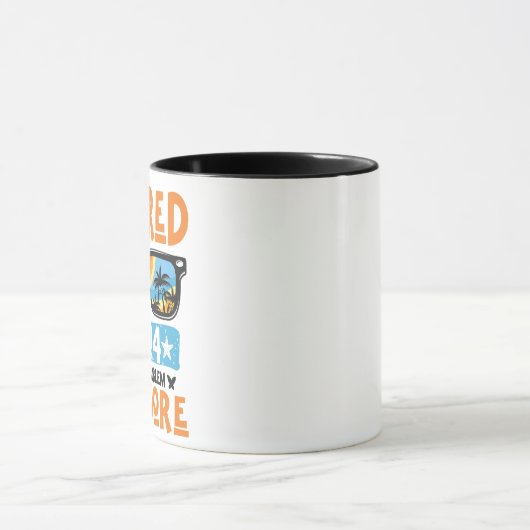 Mug Retraité 2024 Pas mon problème Plus Retraite (Centre)