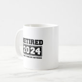 Mug Retraité 2024 Plus Mon Problème (Devant gauche)