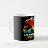 Mug Retraité 2024 Plus Mon Problème Drôle (Devant gauche)